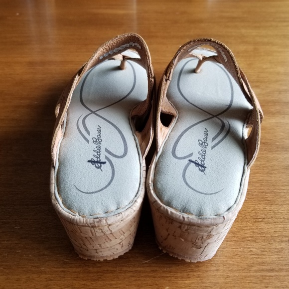 Eddie Bauer Kara cork wedge thong sandal - Picture 5 of 7